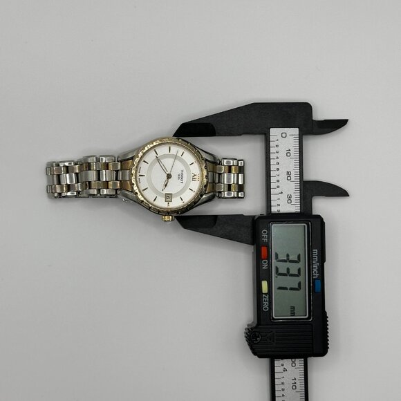 Vintage Tissot Swiss Quartz Two Tone Wrist Watch T072210A - Picture 7 of 7